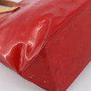 LOUIS VUITTON Monogram Vernis Reade PM Hand Bag Red Rouge M91088 LV Auth LNZ010-13