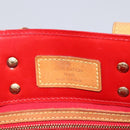 LOUIS VUITTON Monogram Vernis Reade PM Hand Bag Red Rouge M91088 LV Auth LNZ010-14