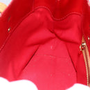 LOUIS VUITTON Monogram Vernis Reade PM Hand Bag Red Rouge M91088 LV Auth LNZ010-17