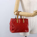 LOUIS VUITTON Monogram Vernis Reade PM Hand Bag Red Rouge M91088 LV Auth LNZ010-21