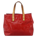 LOUIS VUITTON Monogram Vernis Reade PM Hand Bag Red Rouge M91088 LV Auth LNZ010-3