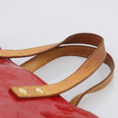 LOUIS VUITTON Monogram Vernis Reade PM Hand Bag Red Rouge M91088 LV Auth LNZ010-8
