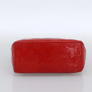 LOUIS VUITTON Monogram Vernis Reade PM Hand Bag Red Rouge M91088 LV Auth LNZ010-9