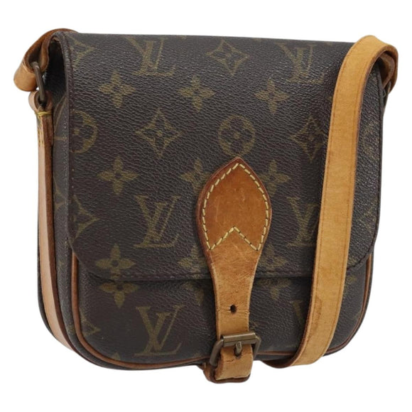 LOUIS VUITTON Monogram Cartouchiere PM Shoulder Bag M51254 LV Auth LNZ012