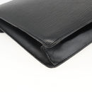 LOUIS VUITTON Epi Serie Dragonne Clutch Bag Black Noir M52612 LV Auth LNZ013-11