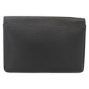 LOUIS VUITTON Epi Serie Dragonne Clutch Bag Black Noir M52612 LV Auth LNZ013-3