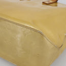 LOUIS VUITTON Monogram Vernis Reade PM Hand Bag Beige M91334 LV Auth LNZ014-15
