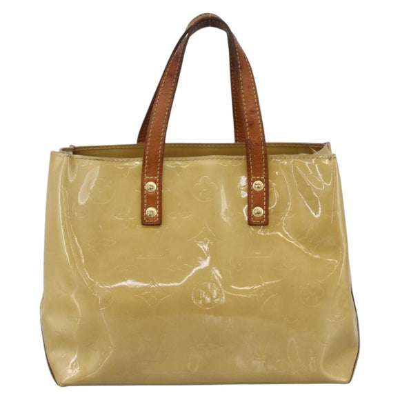 LOUIS VUITTON Monogram Vernis Reade PM Hand Bag Beige M91334 LV Auth LNZ014