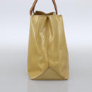 LOUIS VUITTON Monogram Vernis Reade PM Hand Bag Beige M91334 LV Auth LNZ014-3