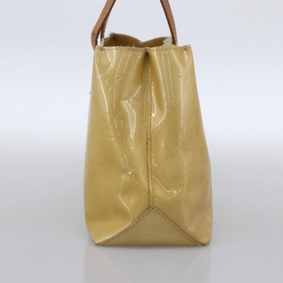 LOUIS VUITTON Monogram Vernis Reade PM Hand Bag Beige M91334 LV Auth LNZ014