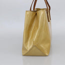 LOUIS VUITTON Monogram Vernis Reade PM Hand Bag Beige M91334 LV Auth LNZ014-4