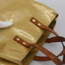 LOUIS VUITTON Monogram Vernis Reade PM Hand Bag Beige M91334 LV Auth LNZ014-6
