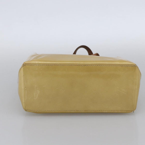 LOUIS VUITTON Monogram Vernis Reade PM Hand Bag Beige M91334 LV Auth LNZ014