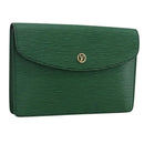 LOUIS VUITTON Epi Montaigne 23 Clutch Bag Green M52664 LV Auth LNZ018-1
