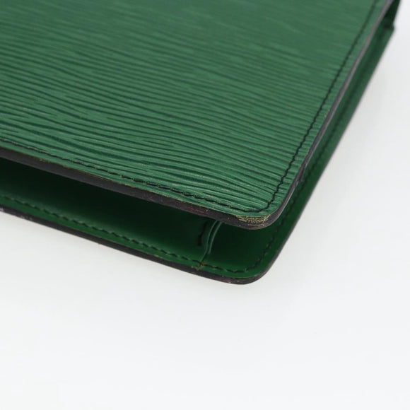 LOUIS VUITTON Epi Montaigne 23 Clutch Bag Green M52664 LV Auth LNZ018