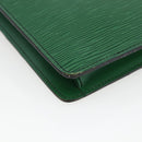 LOUIS VUITTON Epi Montaigne 23 Clutch Bag Green M52664 LV Auth LNZ018-11