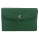 LOUIS VUITTON Epi Montaigne 23 Clutch Bag Green M52664 LV Auth LNZ018-2