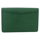 LOUIS VUITTON Epi Montaigne 23 Clutch Bag Green M52664 LV Auth LNZ018-3