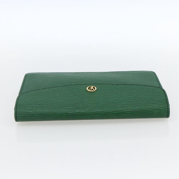 LOUIS VUITTON Epi Montaigne 23 Clutch Bag Green M52664 LV Auth LNZ018