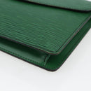 LOUIS VUITTON Epi Montaigne 23 Clutch Bag Green M52664 LV Auth LNZ018-8