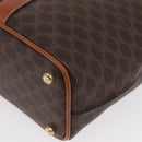 CELINE Macadam Canvas Shoulder Bag PVC Leather Brown Gold Auth LNZ020A-14