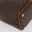 CELINE Macadam Canvas Shoulder Bag PVC Leather Brown Gold Auth LNZ020A-15