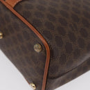 CELINE Macadam Canvas Shoulder Bag PVC Leather Brown Gold Auth LNZ020A-16