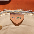 CELINE Macadam Canvas Shoulder Bag PVC Leather Brown Gold Auth LNZ020A-17