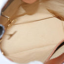 CELINE Macadam Canvas Shoulder Bag PVC Leather Brown Gold Auth LNZ020A-11