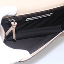 Miu Miu Hand Bag Leather Beige Silver Auth LNZ021-11