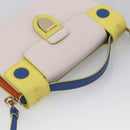 Christian Dior Shoulder Bag Leather 2way Multicolor Gold Auth LNZ023V-6