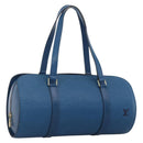LOUIS VUITTON Epi Soufflot Hand Bag Blue M52225 LV Auth LNZ026-1