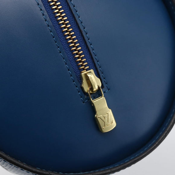 LOUIS VUITTON Epi Soufflot Hand Bag Blue M52225 LV Auth LNZ026
