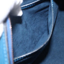 LOUIS VUITTON Epi Soufflot Hand Bag Blue M52225 LV Auth LNZ026-20