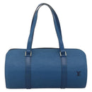 LOUIS VUITTON Epi Soufflot Hand Bag Blue M52225 LV Auth LNZ026-13