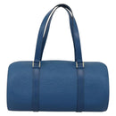 LOUIS VUITTON Epi Soufflot Hand Bag Blue M52225 LV Auth LNZ026-2