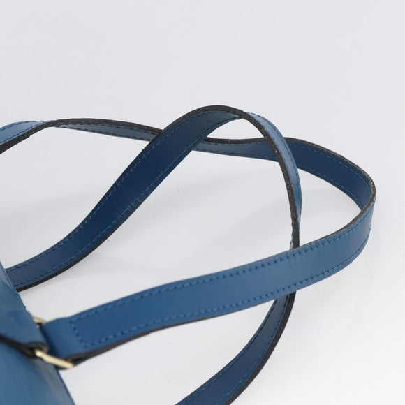LOUIS VUITTON Epi Soufflot Hand Bag Blue M52225 LV Auth LNZ026