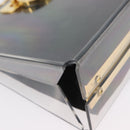 Salvatore Ferragamo Gancini Chain Bag plastic 2way Clear Gold Auth LNZ028-9