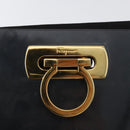 Salvatore Ferragamo Gancini Chain Bag plastic 2way Clear Gold Auth LNZ028-17