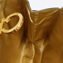 Salvatore Ferragamo Gancini Chain Bag plastic 2way Clear Gold Auth LNZ028-18