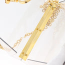 Salvatore Ferragamo Gancini Chain Bag plastic 2way Clear Gold Auth LNZ028-10