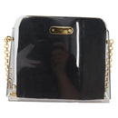 Salvatore Ferragamo Gancini Chain Bag plastic 2way Clear Gold Auth LNZ028-2