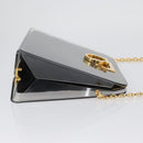 Salvatore Ferragamo Gancini Chain Bag plastic 2way Clear Gold Auth LNZ028-3