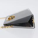 Salvatore Ferragamo Gancini Chain Bag plastic 2way Clear Gold Auth LNZ028-4