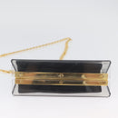 Salvatore Ferragamo Gancini Chain Bag plastic 2way Clear Gold Auth LNZ028-5