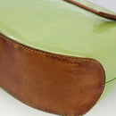 LOUIS VUITTON Vernis Biscayne Bay GM Shoulder Bag Peppermint M91285 Auth LNZ031-12