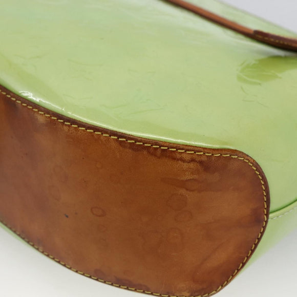 LOUIS VUITTON Vernis Biscayne Bay GM Shoulder Bag Peppermint M91285 Auth LNZ031