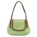 LOUIS VUITTON Vernis Biscayne Bay GM Shoulder Bag Peppermint M91285 Auth LNZ031-2