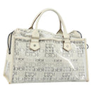 BURBERRY Hand Bag Vinyl Clear Auth LNZ033-1