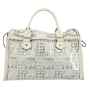 BURBERRY Hand Bag Vinyl Clear Auth LNZ033-2